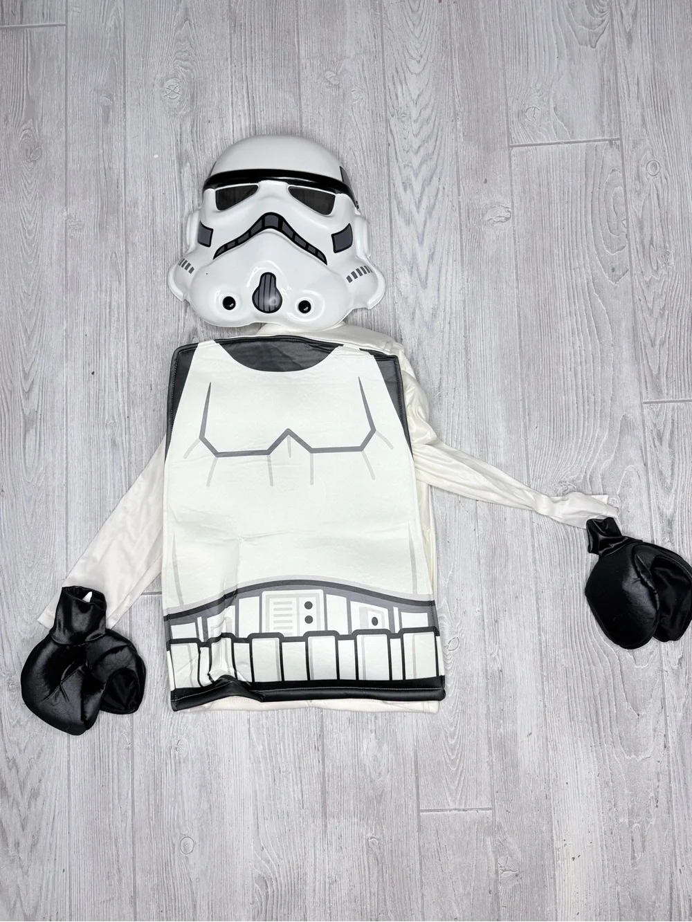 Stormtrooper Lego Classic Halloween costume dress up top / Mask and gloves 7-8